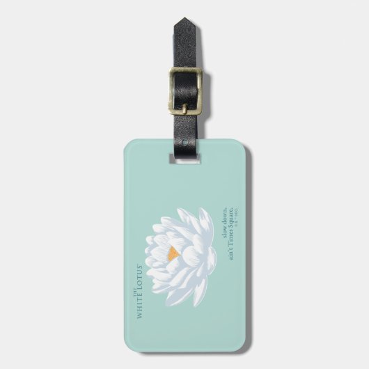 Slow Down, Ain't Times Square - De Witte Lotus Bagagelabel (Voorkant verticaal)