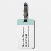 Slow Down, Ain't Times Square - De Witte Lotus Bagagelabel (Achterkant verticaal)