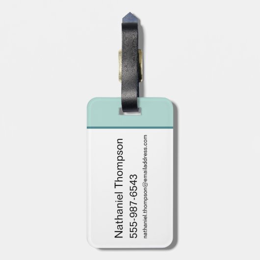 Slow Down, Ain't Times Square - De Witte Lotus Bagagelabel (Achterkant verticaal)