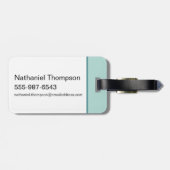 Slow Down, Ain't Times Square - De Witte Lotus Bagagelabel (Achterkant horizontaal)