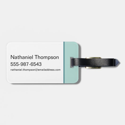 Slow Down, Ain't Times Square - De Witte Lotus Bagagelabel (Achterkant horizontaal)