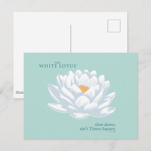 Slow Down, Ain't Times Square - De Witte Lotus Briefkaart (Voorkant / Achterkant)