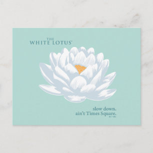 Slow Down, Ain't Times Square - De Witte Lotus Briefkaart
