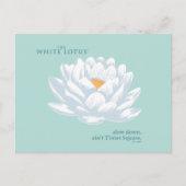 Slow Down, Ain't Times Square - De Witte Lotus Briefkaart (Voorkant)