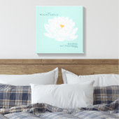 Slow Down, Ain't Times Square - De Witte Lotus Canvas Afdruk (Insitu (Slaapkamer))