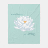 Slow Down, Ain't Times Square - De Witte Lotus Fleece Deken (Voorkant)