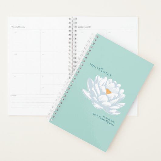 Slow Down, Ain't Times Square - De Witte Lotus Planner (Display)
