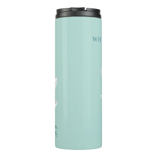 Slow Down, Ain't Times Square - De Witte Lotus Thermosbeker (Achterkant)