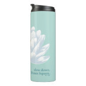 Slow Down, Ain't Times Square - De Witte Lotus Thermosbeker (Geroteerd rechts)