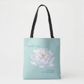 Slow Down, Ain't Times Square - De Witte Lotus Tote Bag (Voorkant)