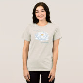 Slow Down, Ain't Times Square - De Witte Lotus Tri-Blend Shirt (Voorkant volledig)