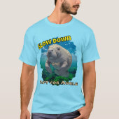 Slow Down en Drift voor Manatee Geïnspireerd Shirt (Voorkant)