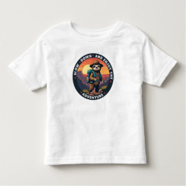 Slow down en geniet van het avontuur kinder shirts