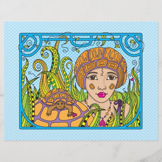 Slow-down_flatpapier — Blad van 11 x 8,5 inch (Voorkant)