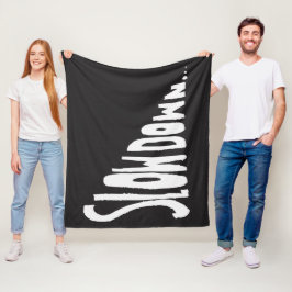 Slow down fleece deken