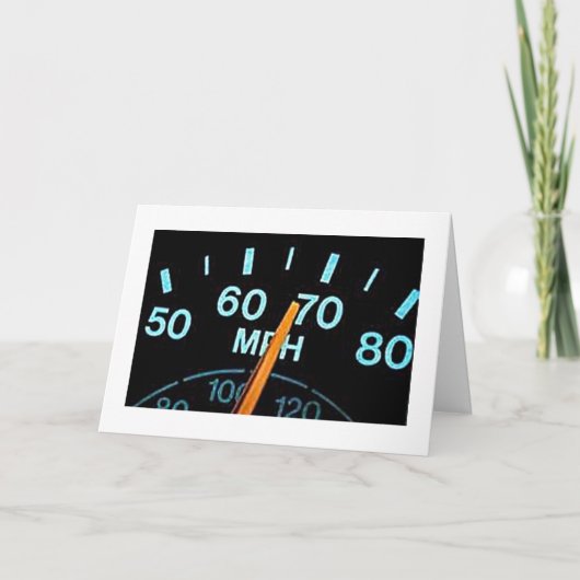 SLOW DOWN / GENIET VAN UW **40e** VERJAARDAG Kaart (Voorkant)