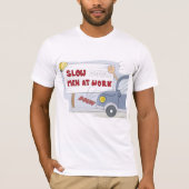 Slow Down Mannen op het werk Mannen T-shirt (Voorkant)