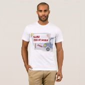 Slow Down Mannen op het werk Mannen T-shirt (Voorkant volledig)