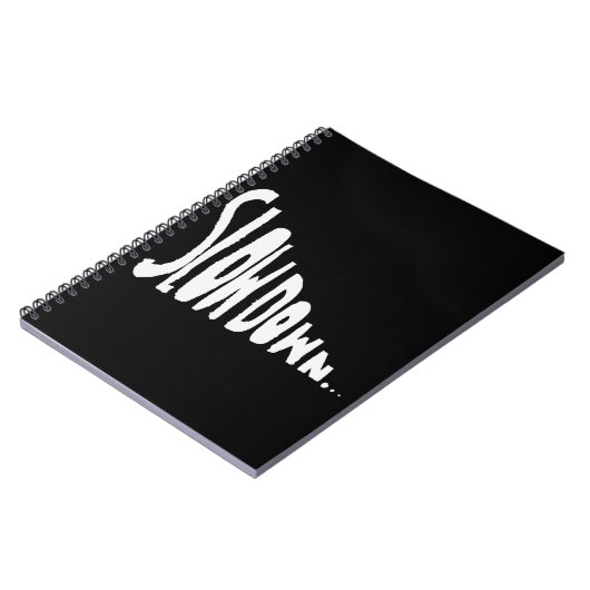 Slow down notitieboek (Linkerzijde)