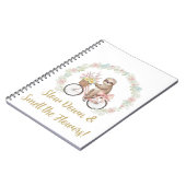 Slow Down & Smell the Flowers Sloth Notebook Notitieboek (Linkerzijde)