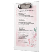 Slow Down You Are Doing Fine - Aanmoedigingsgedich Klembord (Links)