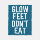 Slow Feet Don't Eat Baseball  Fleece Deken (Voorkant)