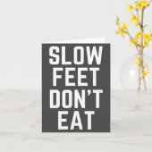 Slow Feet Don't Eat Baseball  Kaart (Gele Bloem)