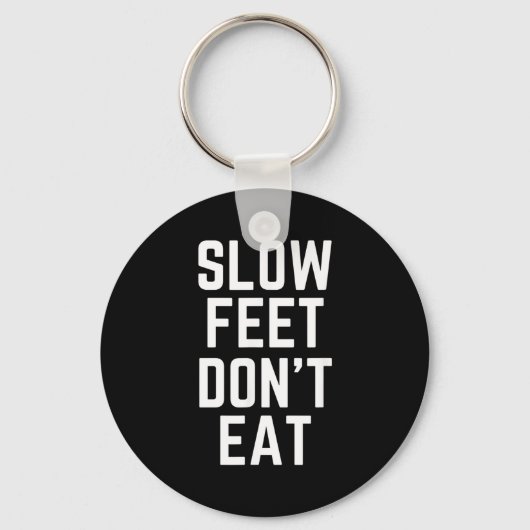 Slow Feet Don't Eat Baseball  Sleutelhanger (Voorkant)