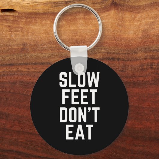 Slow Feet Don't Eat Baseball  Sleutelhanger (Voorkant)