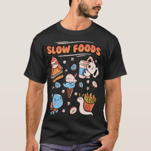 Slow Food Leuke Dieren Luiaard Koala Schildpad Sna T-shirt
