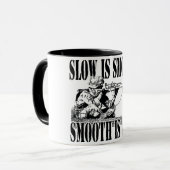 SLOW IS SLIOTH SMOOOTH IS SNELLE SNIPER GEAR MOK (Voorkant links)