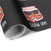 Slow Jam Funny Food Pun Dark BG Cadeaupapier (Rol Hoek)