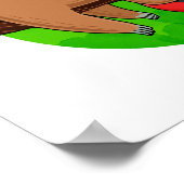 Slow Jam Funny Music Animal Pun Poster (Hoek)