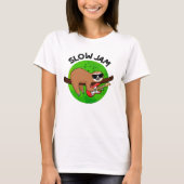 Slow Jam Funny Music Animal Pun T-shirt (Voorkant)