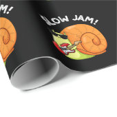 Slow Jam Funny Music Snail Pun Dark BG Cadeaupapier (Rol Hoek)
