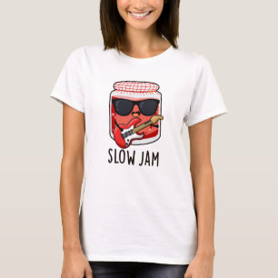 Slow Jam Grappig Voedsel Pun T-shirt