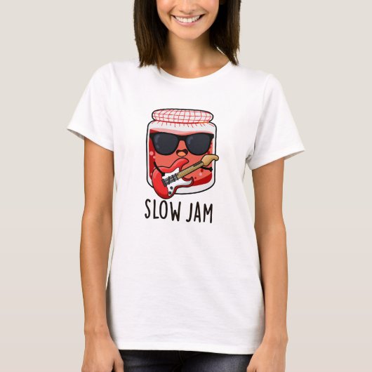 Slow Jam Grappig Voedsel Pun T-shirt (Voorkant)