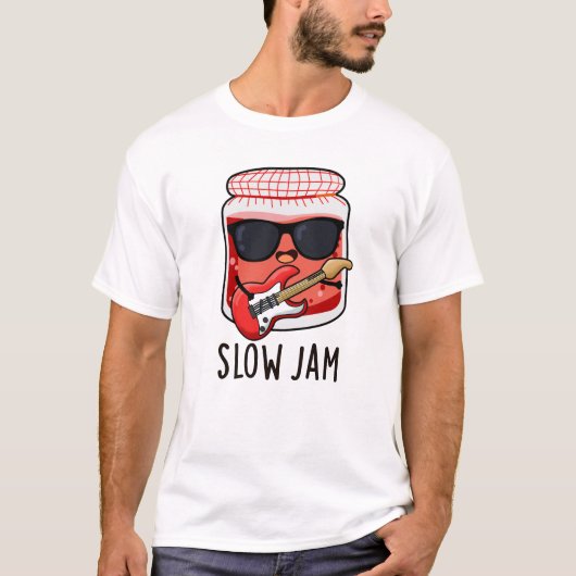 Slow Jam Grappig Voedsel Pun T-shirt (Voorkant)