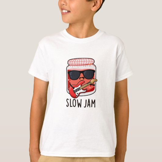 Slow Jam Grappig Voedsel Pun T-shirt (Voorkant)