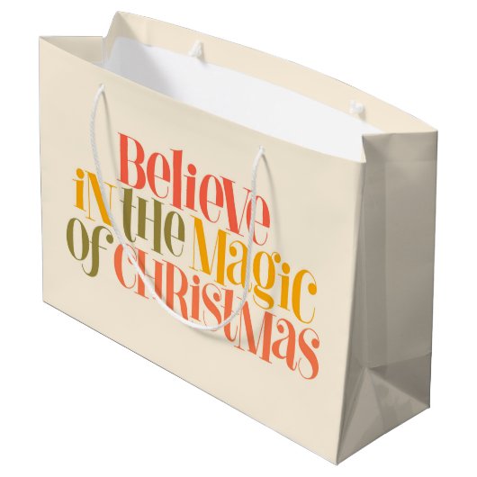 Slow Living Lifestyle Ontwerp Groot Cadeauzakje (Achterkant Gekanteld)