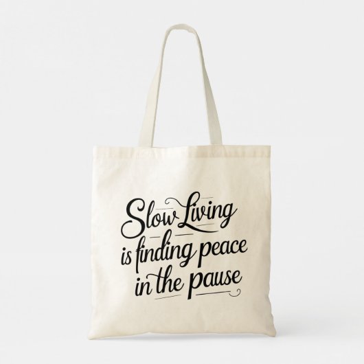 Slow Living | Pastel Snail with Floral Border  Tote Bag (Achterkant)