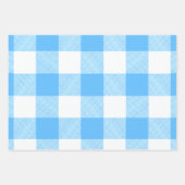 Slow-Living Summer Sky Check Inpakpapier Vel (Voorkant 2)