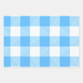 Slow-Living Summer Sky Check Inpakpapier Vel (Voorkant)