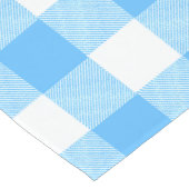 Slow-Living Summer Sky Check Lange Tafelloper (Hoek)