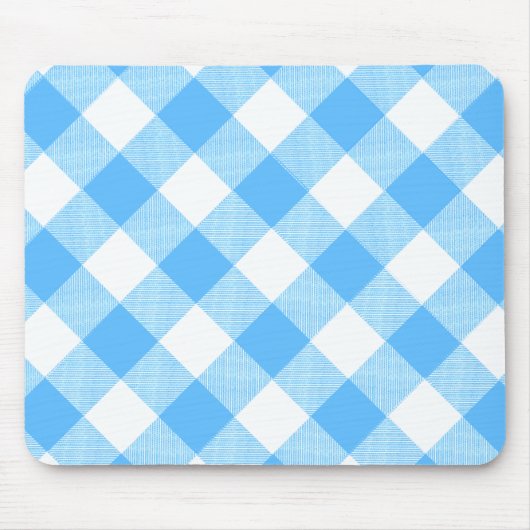 Slow-Living Summer Sky Check Muismat (Voorkant)