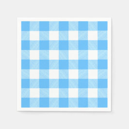 Slow-Living Summer Sky Check Servet