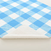 Slow-Living Summer Sky Check Sherpa Deken (3/4)