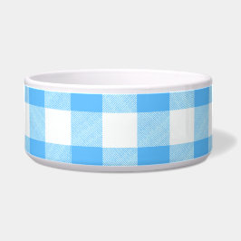 Slow-Living Summer Sky Check Voerbakje