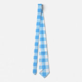 Slow-Living Summer Sky Plaid Stropdas (Achterkant)