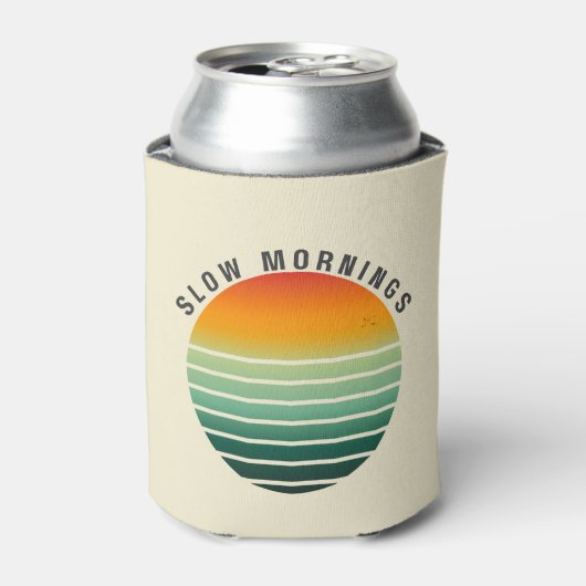 Slow Mornings - Aesthetic Drink Can Cooler (Blikje Voorkant)